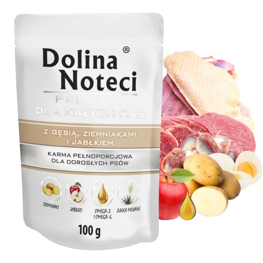 DOLINA NOTECI Prémiová hus malého plemena psa 100g