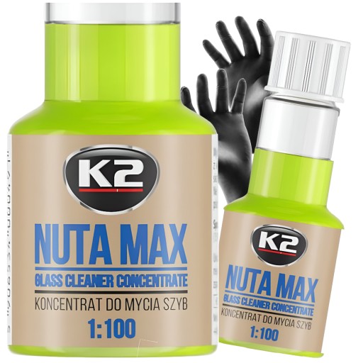 TEKUTINY KONCENTRÁT TEKUTINY DO OSTREKOVAČOV ČELNÝCH SKIEL K2 NUTA MAX 50ml 1:100