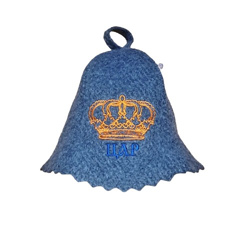 ŠEDÝ PLSTENÝ ČIAPOK NA SAUNU OBVOD HLAVY 54/58 cm
