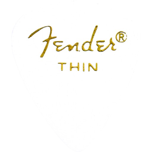 Fender 351 White Thin gitarové trsátko 0,46 mm