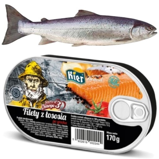 Omega 3 Filé z gréckeho lososa v konzerve 170g KIER