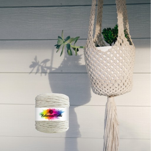 Prírodný bavlnený výplet pre Macrame 300m 2mm