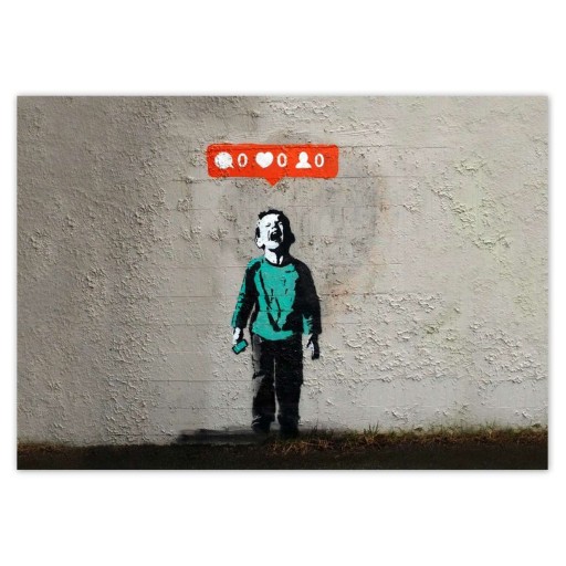 A5 LEVEL Nálepky Banksy Zero Likes