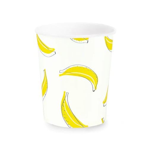 Jednorazové poháre Banana Picnic Fruit 6 ks