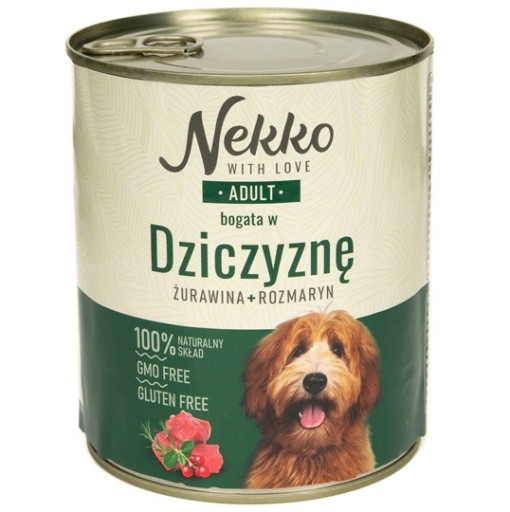Nekko Wet krmivo pre psov Srnčí rozmarín 800g