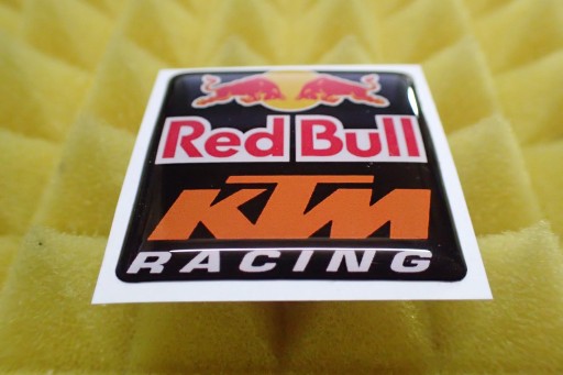 3D NÁLEPKA KTM RACING RED BULL 3,8 x 3,8 cm