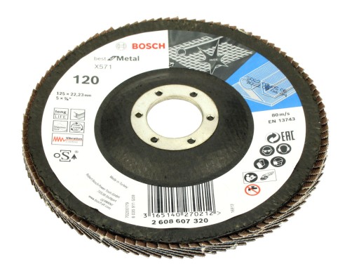 BOSCH KOTOUČ KLAPKA 125mm GR.120 NA KOV