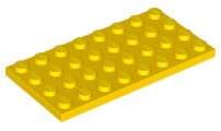 LEGO 3035 TANIER 4x8 ŽLTÁ NOVINKA (5g)