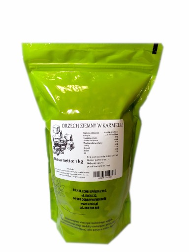 ARAŠIDY V KARAMELI 1 KG OD ECOBI