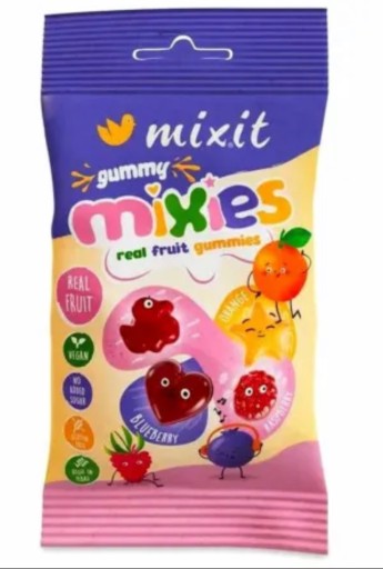 Mixies prírodné ovocné želé, 35g
