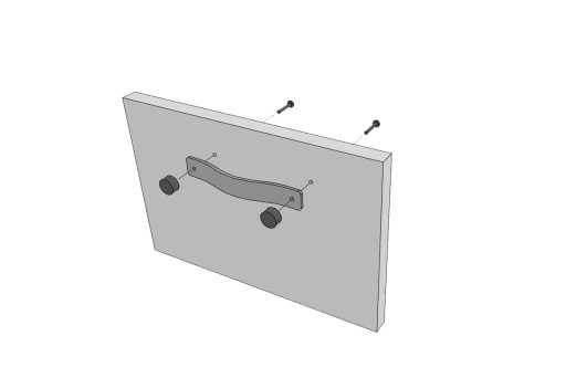 Kožená ÚCHYTKA na nábytkové skrinky Úchytka Úchytka KNOB - prírodný odtieň 128 mm