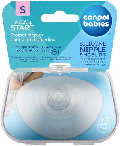 CANPOL SILIKÓNOVÉ PREMIUM NÁHRY NA PRSNÍKY MALÉ NUŠLE + Púzdro