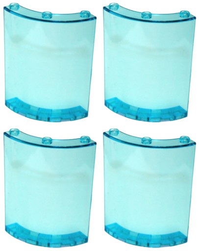 LEGO 30562 CYLINDER 4x4x6 transparentný modrý svetlý trans (24g) 4 ks.