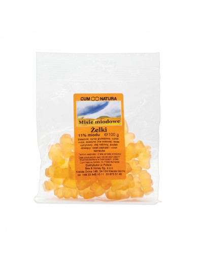 Honey Bears Jelly Beans 100 g Natural | 11% med | Kód J4