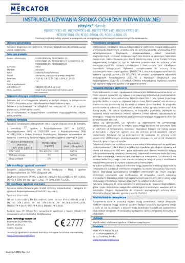 NITRILOVÉ RUKAVICE bez púdru modré MERCATOR Classic STRONG 100 ks XS