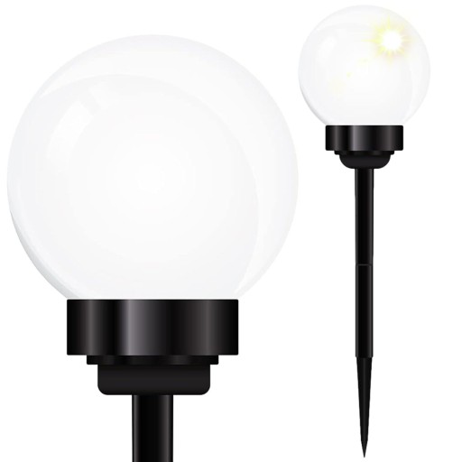 SLNEČNÁ ZÁHRADNÁ LAMPA, 15 CM, 2x LED LAMPA