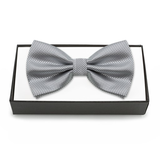 Pánsky sivý elegantný motýlik v krabičke