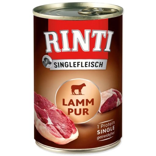 RINTI Singlefleisch mokré krmivo pre psov s alergiou LAMB 400g