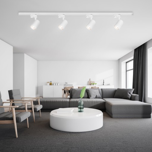 LED REFLEKTOROVÁ LAMPA GU10 pre 1-fázovú prípojnicu