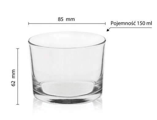 Glasmark DEZERTNÝ hrnček ŠALÁTOVÁ MISKA NA OMÁČKU SKLO 150 ML
