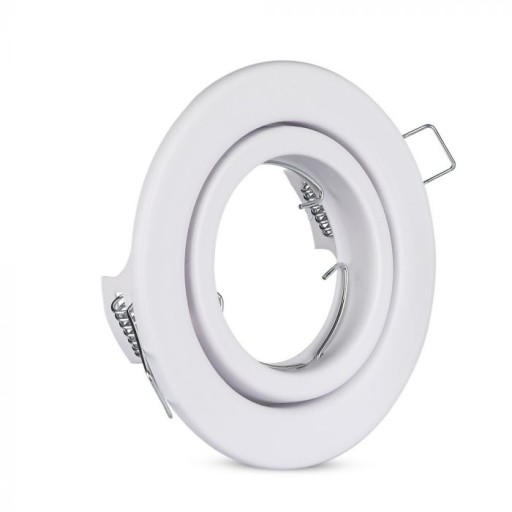V-TAC GU10 Očko okrúhle pohyblivé biele VT-7227RD-WH