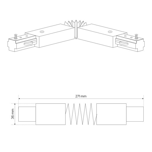 MEVA PRO Flex Connector - flexibilný EDO konektor
