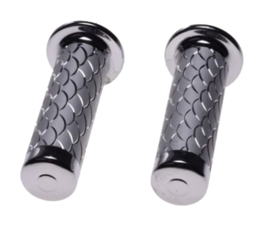 Prehadzovačky na riadidlách motocyklov Chopper Chrome Shell