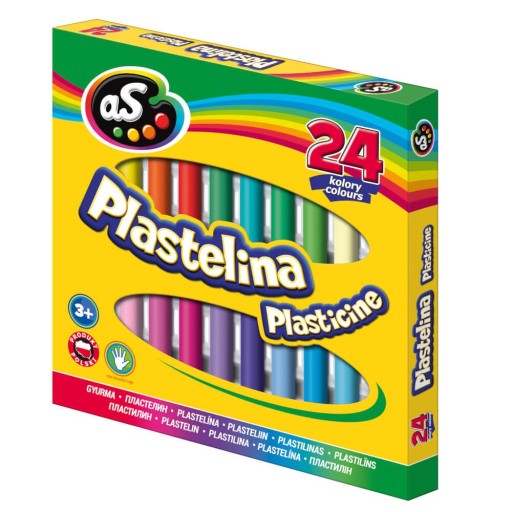 Klasická okrúhla školská plastelína 24k ako ASTRA