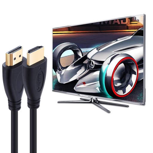 HDMI KÁBEL FULL HD UHD 4K 3D VYSOKORYCHLÝ KÁBEL 3M