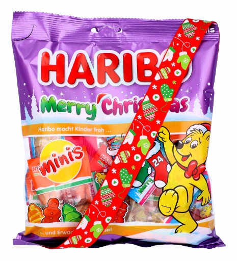 HARIBO MINIS Ovocie Marshmallows Gummies Vianočný MIX DARČEK NA VIANOCE