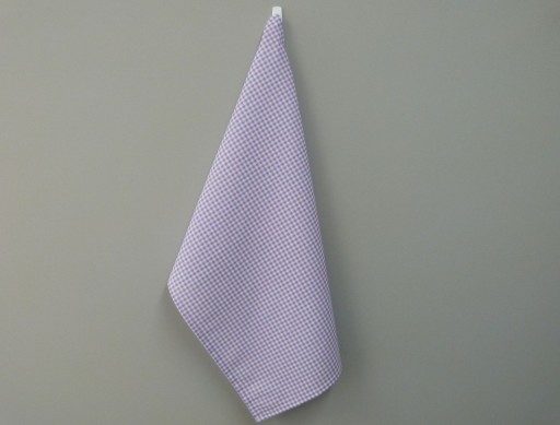 Utierka na kuchynskú utierku 45x70 fialový károvaný vzor