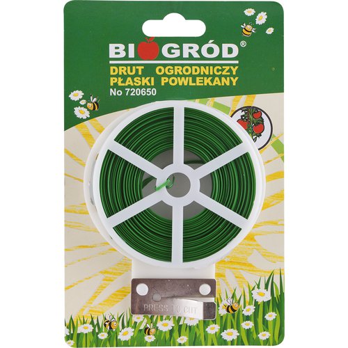 Plochý záhradnícky drôt potiahnutý PVC 50m x 2mm