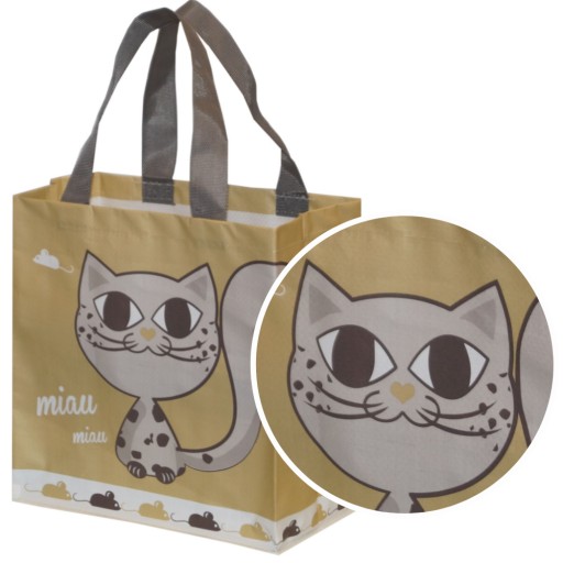ECRU taška na mačiatka SHOPPING BAG pre tínedžerov