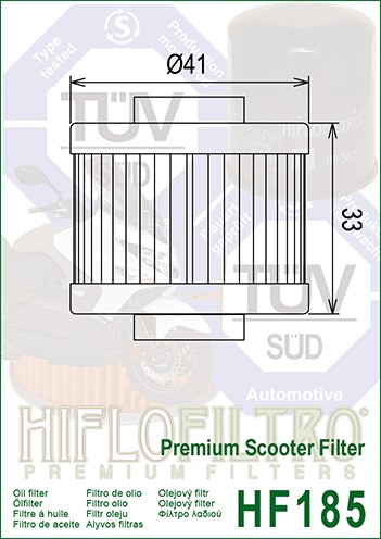 OLEJOVÝ FILTER HIFLOFILTRO HF185