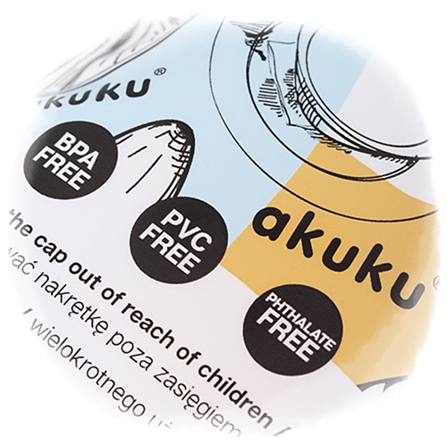 AKUKU opakovane použiteľné SACHETS tuba na jedlo 5 ks