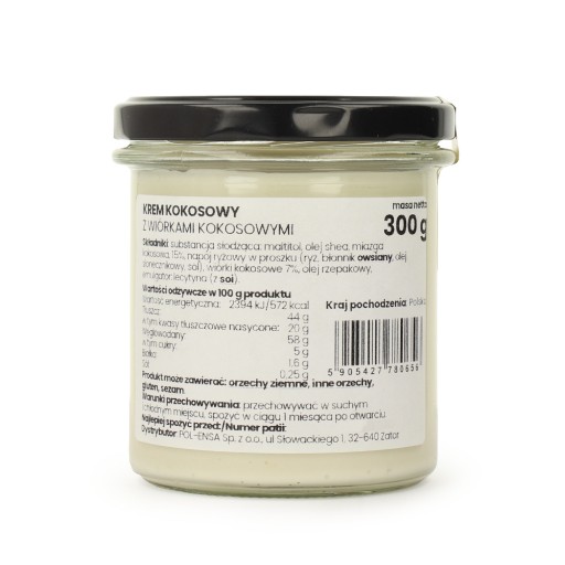 KOKOSOVÝ krém s KOKOSOVÝMI KRÚŠKAMI 300 g