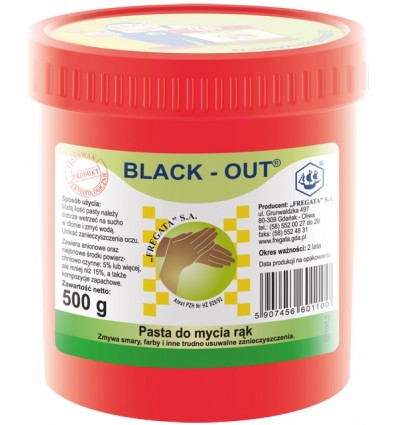 Black Out pasta na umývanie rúk 0,5 kg