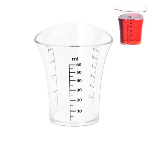 Kuchynská a barmanská mierka - sklo 60 ml Orion