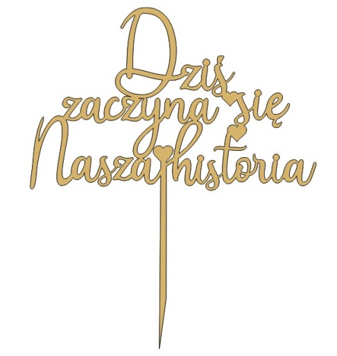 Náš svadobný príbeh začína dnes - GOLD Topper