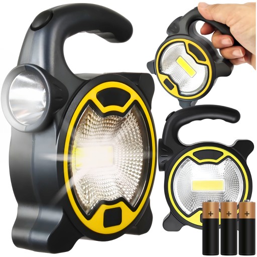 VÝKONNÁ FARÁĽKA DIELENSKÁ LAMPA LED HALOGÉNOVÁ COB LAMPA S BATÉRIOU NA RÚČKU