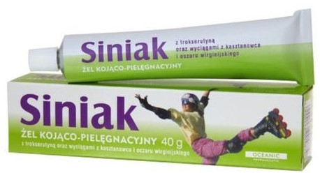 SINIAK upokojujúci ošetrujúci gél na modriny 40 g