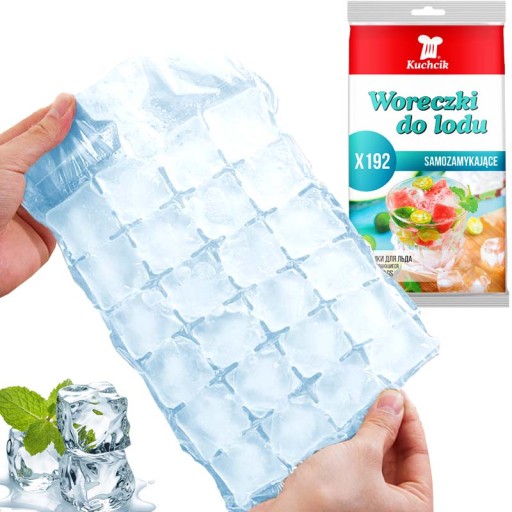 VEĽKÉ SAMOUZAVRÁVACIE vrecká na kocky ľadu