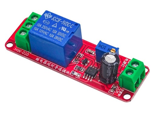 Modul časovača NE555 Oneskorenie 12V relé