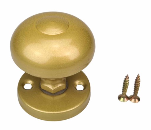 PEVNÁ KĽÚČKA NA DVERE ZLATÁ, okrúhly ZNAK