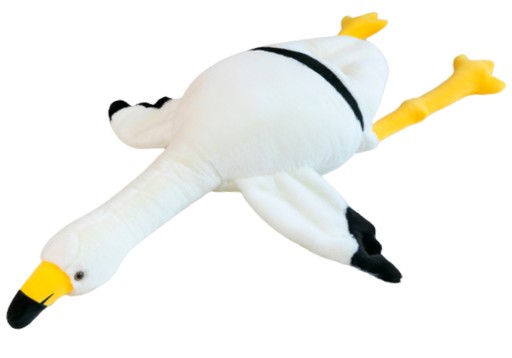 FLAMINGO 50CM VANKÚŠ BIELY MASKOT E1399 EMAJ