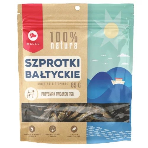 EKO POKLAD PRE PSOV, ŠPROTY SUŠENÉ 60g MACED
