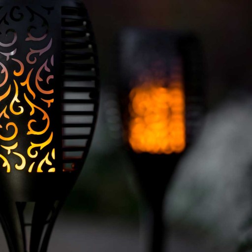 SOLAR LED záhradná lampa, vstavaná baterka, veľká XL