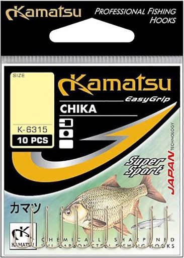 Kamatsu Chika K-6315 háčik č.10 10 ks Červený