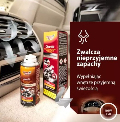 MÔJ OSVIEŽOVAČ KLIMATIZÁCIE DO AUTA NOVÉ AUTO 150ML