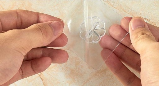 SAMOLEPIACI HÁČIK NA VEŠIAK TRANSPARENTNÝ HÁK NA STENU 3 KUSY